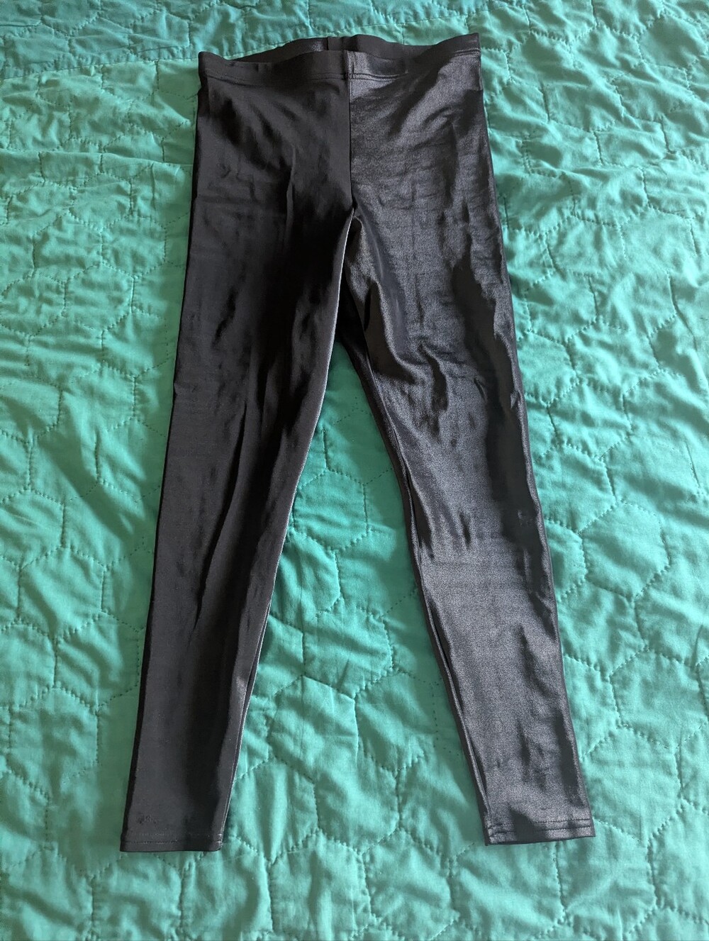 Blackmilk Wet Look High Waist Leggings Black